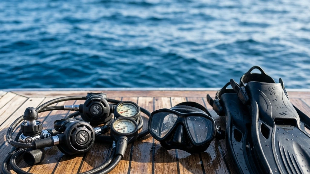 Photo scuba rental gear check